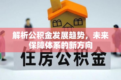 凤山解析公积金发展趋势，未来保障体系的新方向