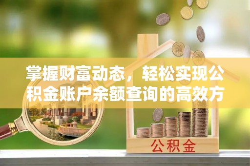 凤山掌握财富动态，轻松实现公积金账户余额查询的高效方法