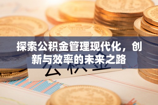 凤山探索公积金管理现代化，创新与效率的未来之路