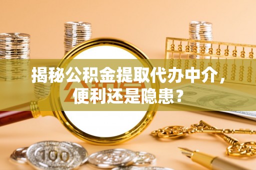 凤山揭秘公积金提取代办中介，便利还是隐患？