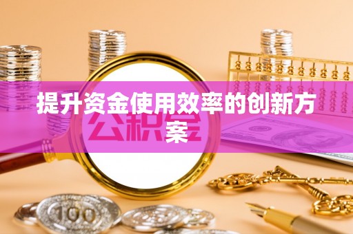 凤山提升资金使用效率的创新方案