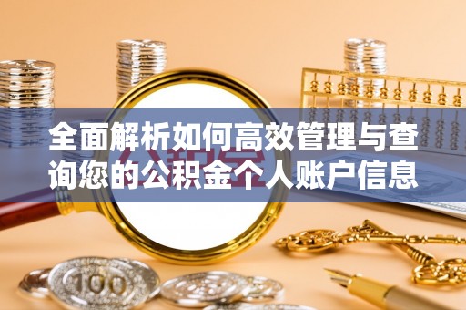 凤山全面解析如何高效管理与查询您的公积金个人账户信息