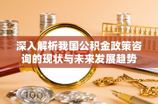 凤山深入解析我国公积金政策咨询的现状与未来发展趋势