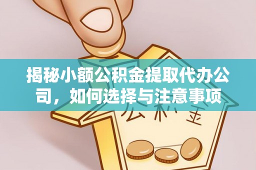凤山揭秘小额公积金提取代办公司，如何选择与注意事项