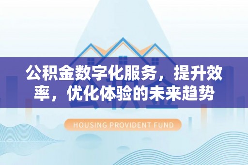 凤山公积金数字化服务，提升效率，优化体验的未来趋势
