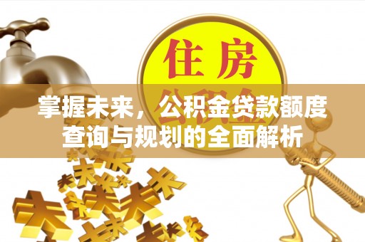 凤山掌握未来，公积金贷款额度查询与规划的全面解析