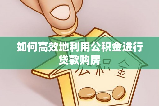 凤山如何高效地利用公积金进行贷款购房