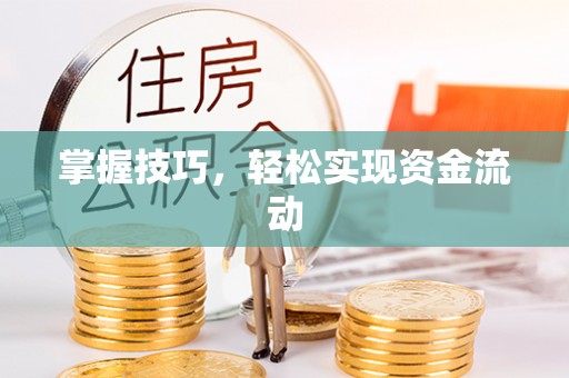 凤山掌握技巧，轻松实现资金流动