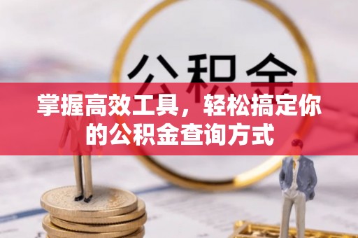 凤山掌握高效工具，轻松搞定你的公积金查询方式