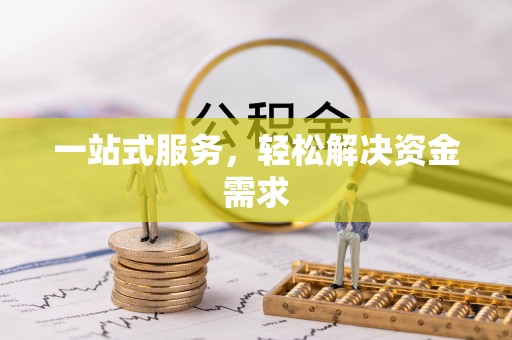 凤山一站式服务，轻松解决资金需求